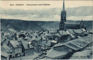 CPA FUMAY - Panorama vers l'Église (135085)