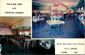 Postcard Pic-A-Rib Cafe and Cocktail Lounge in Globe, Arizona~137207