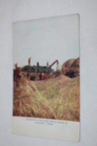 9. Harvesting the Great Wheat Fields of Manitoba Canada Postcard