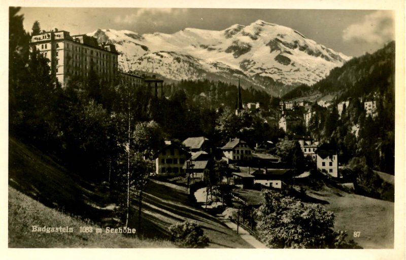 Austria - Badgastein.    *RPPC