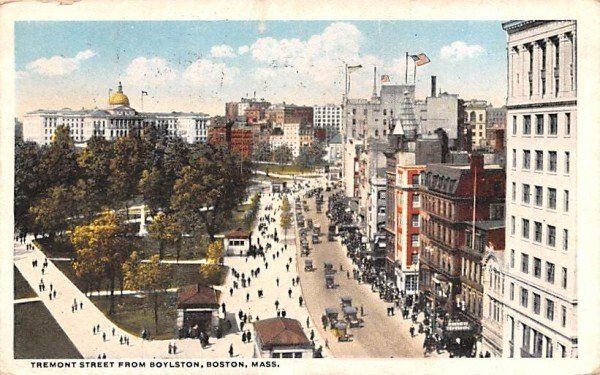 Tremont St. and the Mall, Boston, Mass.