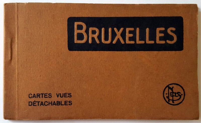 VINTAGE 10 POSTCARDS ALBUM OF BRUSSELS. Printer: Nels. UNUSED!!!