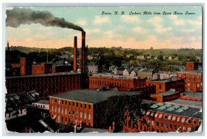 c1940s Cocheco Hills From Opera House Tower View Dover New Hampshire NH Postcard