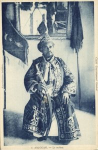 comoros, ANJOUAN, Sultan Saïd Mohamed (1910s) Postcard (3)