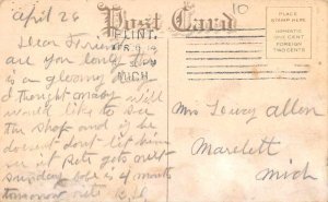 Flint Michigan Noon Hour at Buick and Weston Mott Factories Postcard AA10468