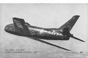 US Navy FJ-3 Fury North American Aviation, Inc Arcade Movie Star Unused 