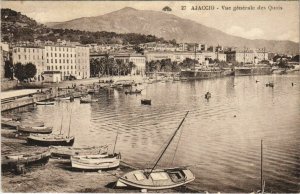 CPA Ajaccio vue generale des Quais CORSICA (1077968)