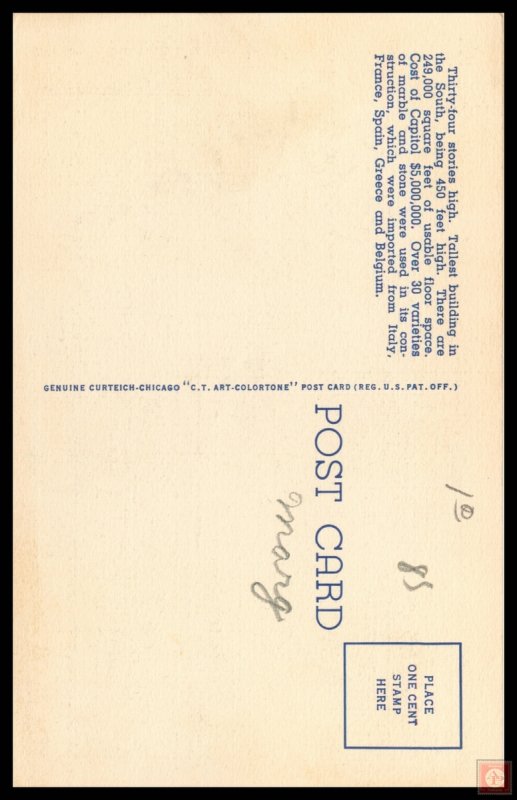 State Capitol at Night, Baton Rouge, La