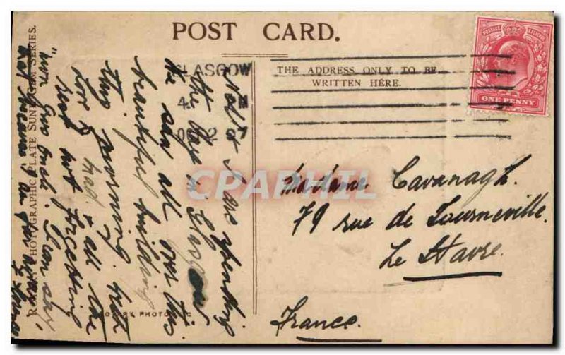 Old Postcard Glasgow chambers