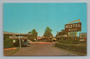 Sands Motel Restaurant Lake Wales Florida Vintage Postcard 