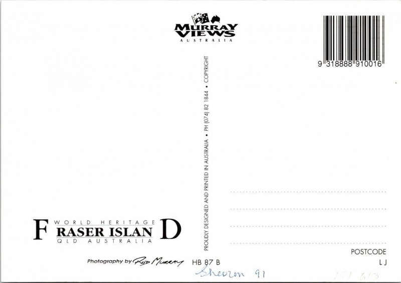 2~4X6 Postcards Fraser Island, Australia  RAINBOW~BEACH FISHING~ELI CREEK