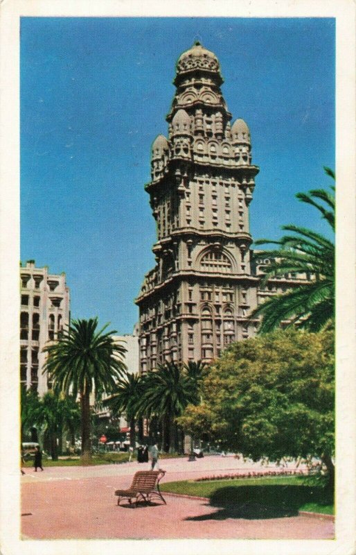 Postcard Downtown Building Uruguay 