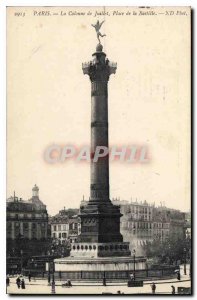 Postcard The Old Paris Column Jullet Bastille Square