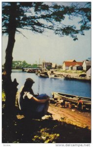 Sailing ships and fishing craft, P.E.I. of Murray Harbour,  Canada, 40-60s