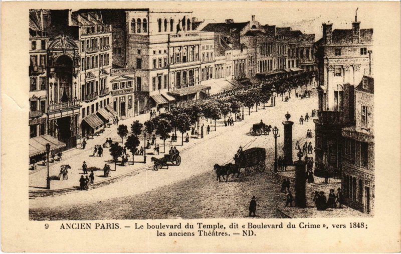 CPA Ancien PARIS - Le Boulevard du Temple (88869)