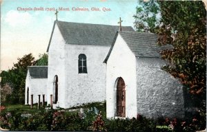 Postcard Quebec Oka Chapels Built in 1740 Mont. Calvaire RARE ~1910 K48