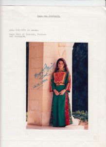 Princess Haya Bint Al-Hussein Original Autograph on Photo Royalty Jordan (L6273)