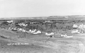 RPPC HAVRE, MT General View Montana Cecil C Nixon Vintage Postcard c1930s