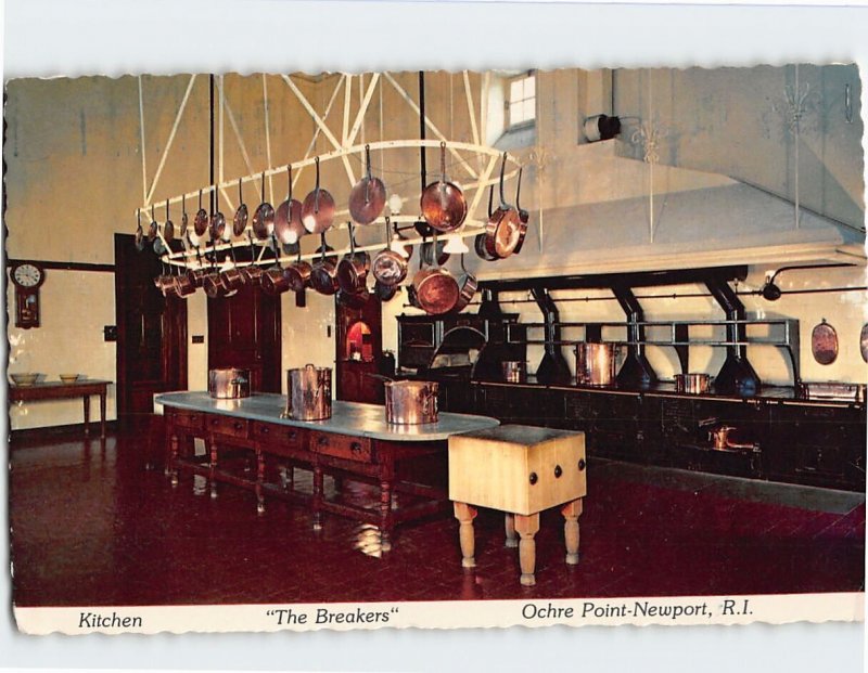 Postcard Kitchen The Breakers Ochre Point Newport Rhode Island USA