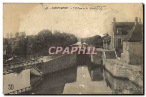 Old Postcard Montargis L & # 39Ecluse De La Marolle