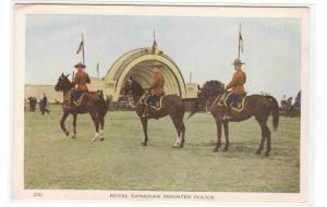 Royal Canadian Mounted Police Mounties Horse Patrol Canada postcard