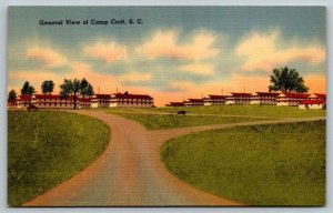 US Army  Camp Croft  South Carolina  General View  Postcard