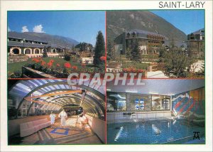 Modern Postcard the Saint Lary Pyrenees and the Spa Hotel Cristal Park