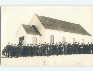 Pre-1918 rppc UNKNOWN TOWN CHURCH Marked As Province Of Saskatchewan SK HM4267