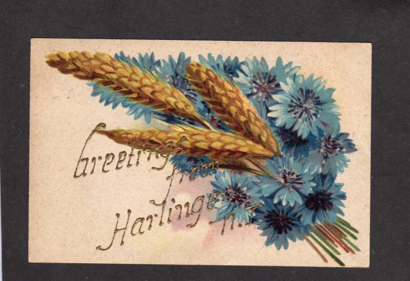 NJ Vintage 1907 Greetings From Harlingen New Jersey Postcard PC Carte Postale