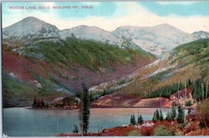 Woods Lake Colorado Midland Railway Colorado Postcard