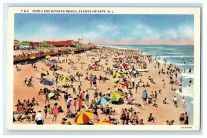 North End Bathing Beach Seaside Heights New Jersey NJ Unposted Postcard