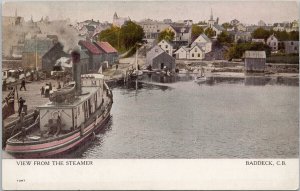 Baddeck Cape Breton NS Nova Scotia View from Steamer Unused Warwick Postcard H6