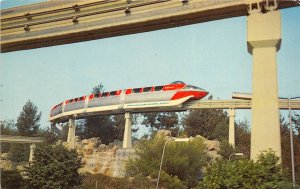 DISNEYLAND Anaheim California 1966 Postcard Monorail Amusement Park