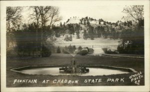 Chadron State Park Fountain NE Real Photo Postcard