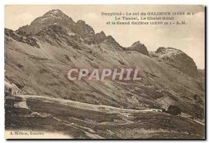 Old Postcard Dauphine Col du Galibier Tunnel Le Chalet Hotel and the Grand Ga...
