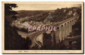 Old Postcard Dinan Vue Generale and Tower St. Catherine