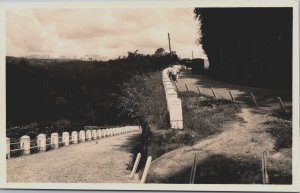 Indonesia Palembang Sumatra Village Road Vintage RPPC C130