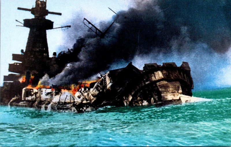 Military World War II German Battleship Scuttled Off Coast Of Uruguay