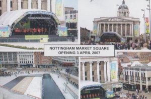 Nottingham Market Opening Concert Council Bandstand 2007 Official Rare Postcard