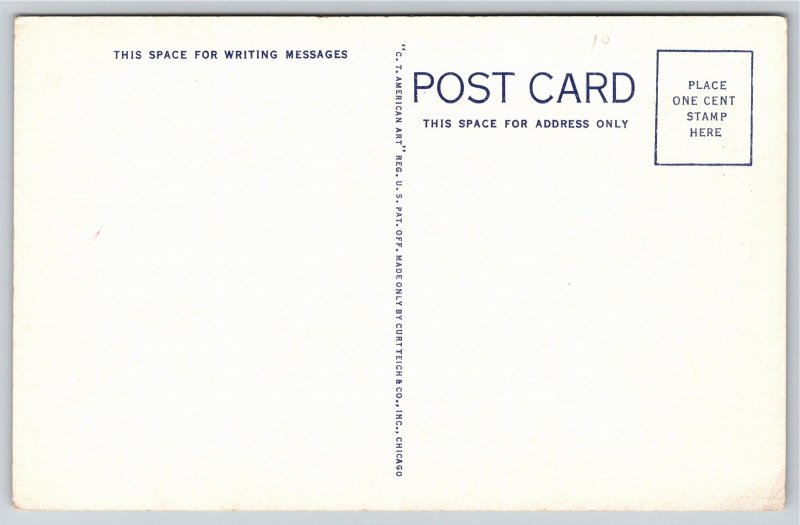 Ames Iowa~Memorial Union Building @ State College~Vintage Postcard