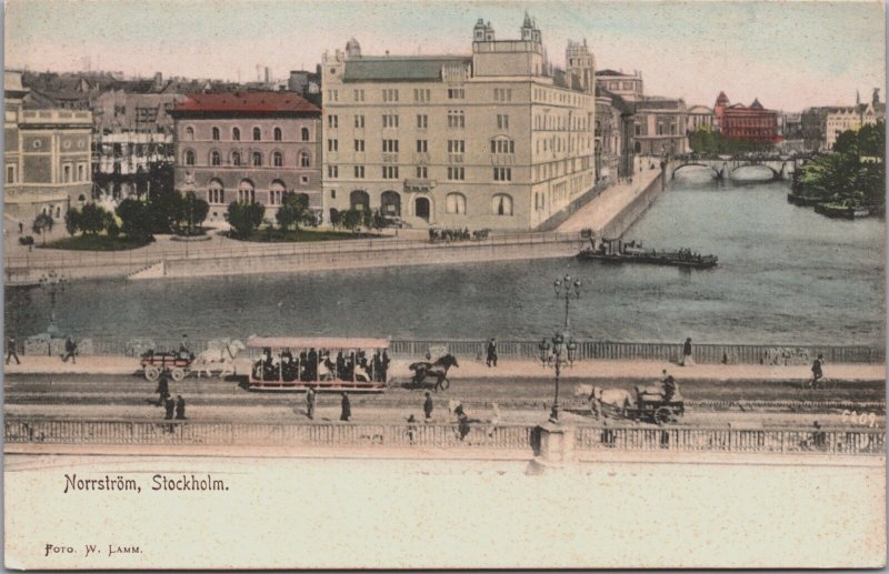 Sweden Stockholm Norrström Vintage Postcard C212