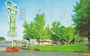 ROCKY FORD COLORADO~CURVE MOTEL~EST HWY 50th-1965 POSTMARK  POSTCARD