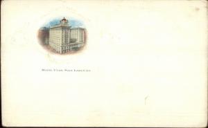 Salt Lake City UT Hotel Utah c1910 Postcard