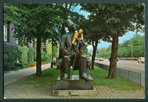 Denmark. Postcard. H.C. Andersen Statue Copenhagen.