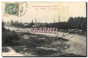 Old Postcard Tarbes View On L & # 39Adour