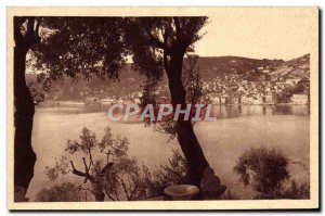 Old Postcard Villefranche Sur Mer View from the Basse Corniche