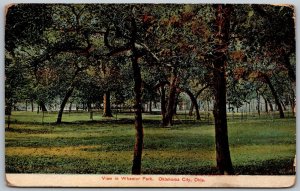 Oklahoma City Oklahoma c1910 Postcard View In Wheeler Park