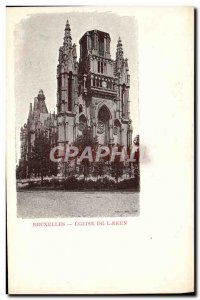 Old Postcard From Laeken Brussels Church