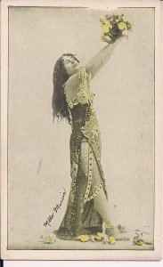 Risque, Burlesque Dancer w Art Nouveau Costume, ca 1910, Mlle.Marcia