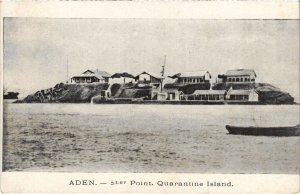 PC STEAMER POINT ADEN QUARANTINE ISLAND YEMEN (a32057)